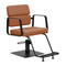 Fauteuil de Coiffeur Gabbiano Porto Noir-Orange