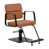 Fauteuil de Coiffeur Gabbiano Porto Noir-Orange