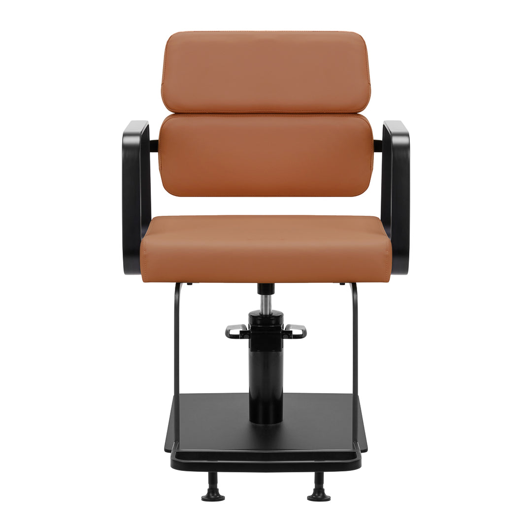 Fauteuil de Coiffeur Gabbiano Porto Noir-Orange