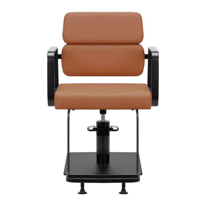 Fauteuil de Coiffeur Gabbiano Porto Noir-Orange