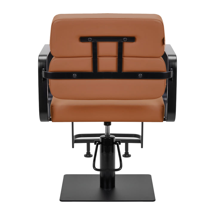 Fauteuil de Coiffeur Gabbiano Porto Noir-Orange