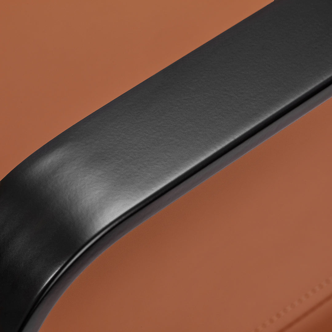 Fauteuil de Coiffeur Gabbiano Porto Noir-Orange