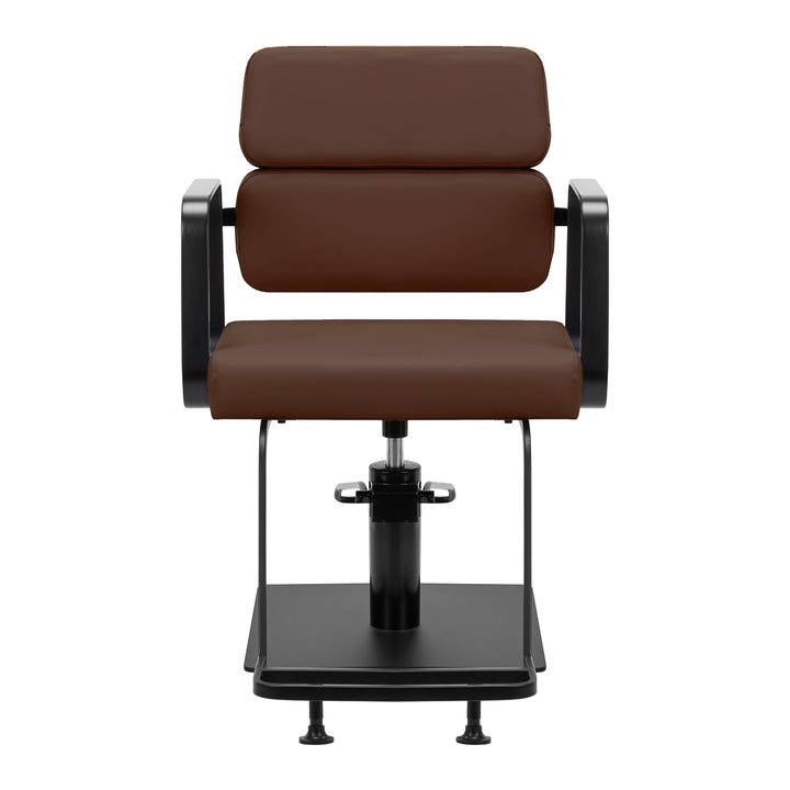 Fauteuil de Coiffeur Gabbiano Porto Noir-Chocolat