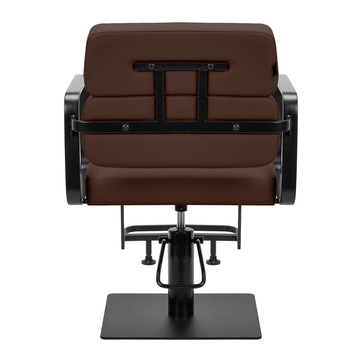 Fauteuil de Coiffeur Gabbiano Porto Noir-Chocolat