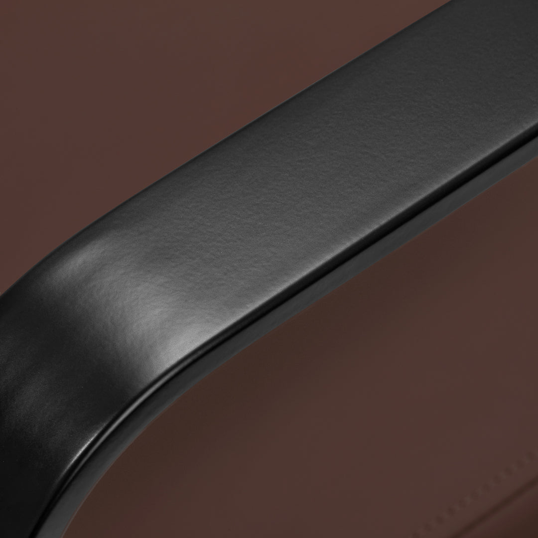 Fauteuil de Coiffeur Gabbiano Porto Noir-Chocolat