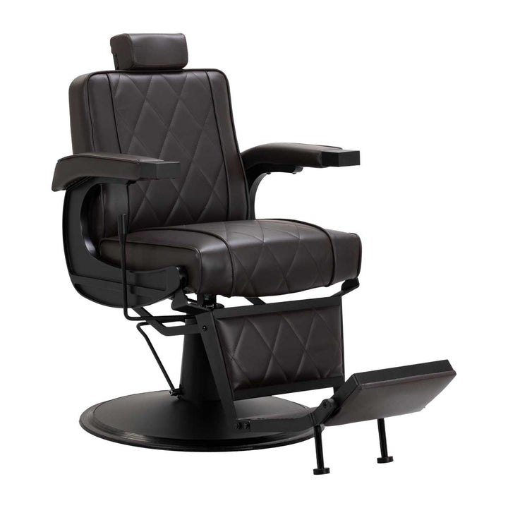 Fauteuil Barbier Hair System BM88066B Marron-Noir