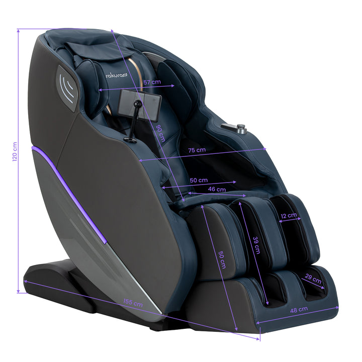 Fauteuil de massage électrique Sakura Maximus 809 3D Bleu - image 22