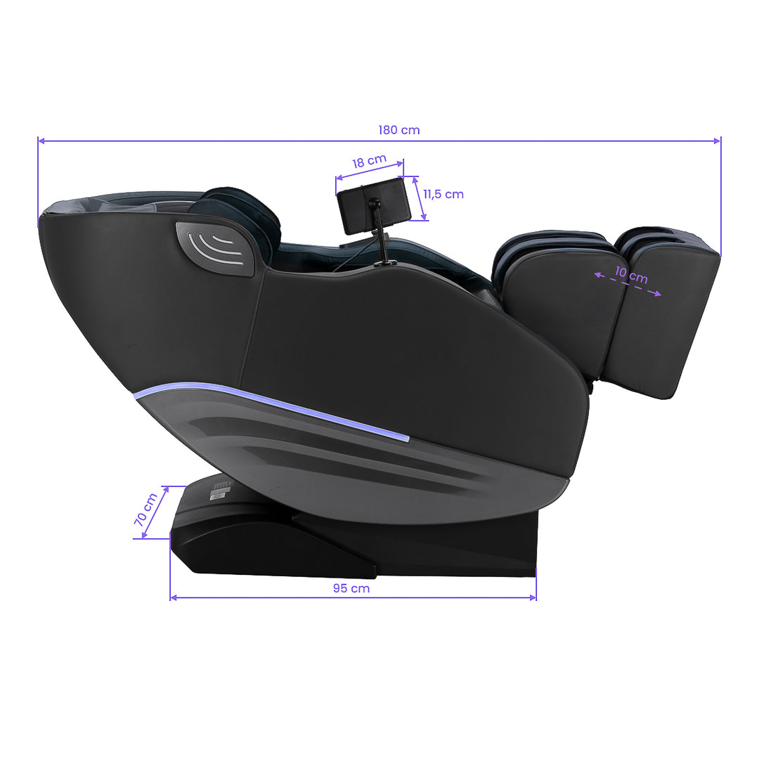 Fauteuil de massage électrique Sakura Maximus 809 3D Bleu - image 23