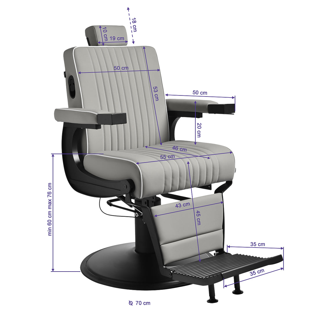 Fauteuil Barbier Gabbiano Levi Gris - image 16