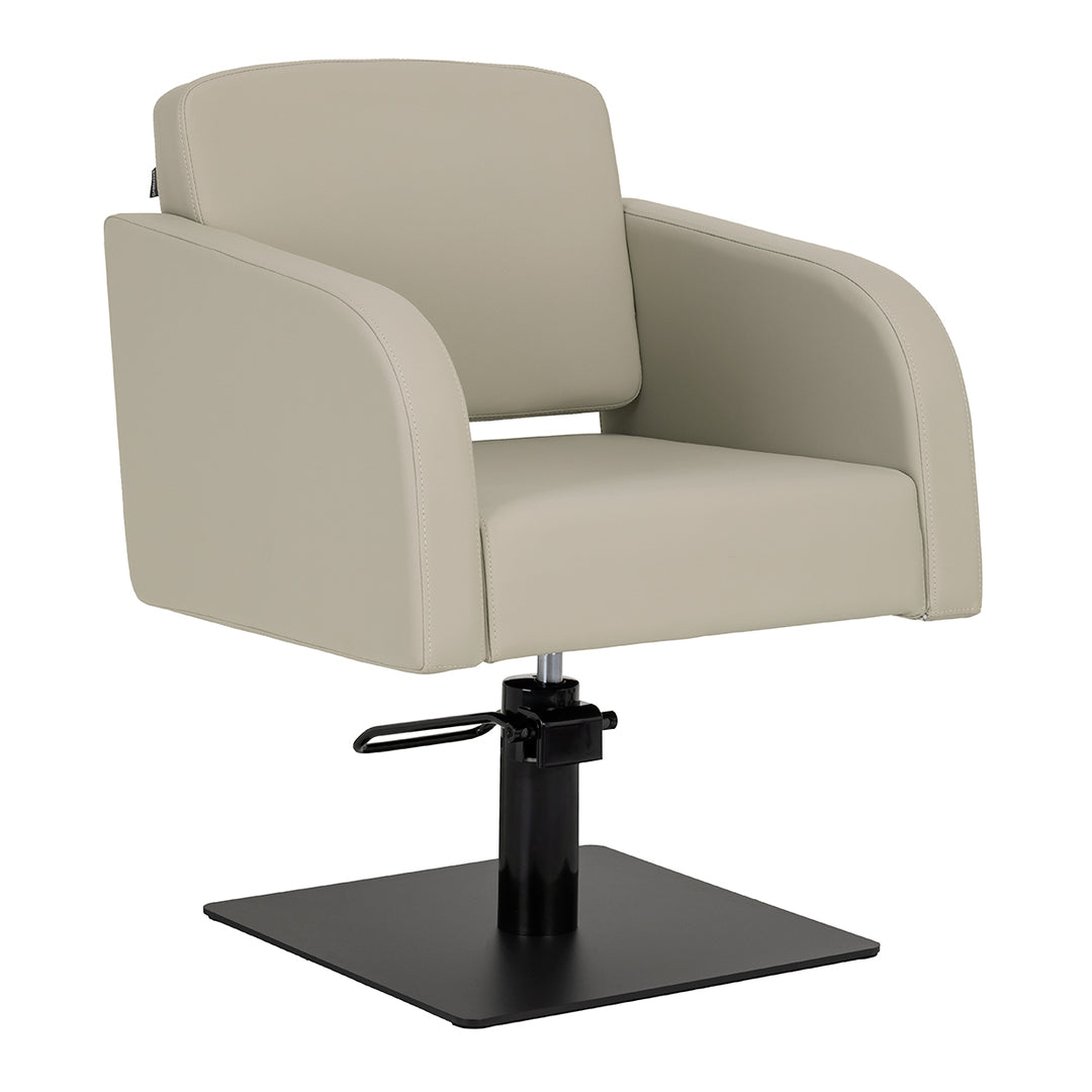 Fauteuil de Coiffeur Gabbiano Elda Beige-Noir