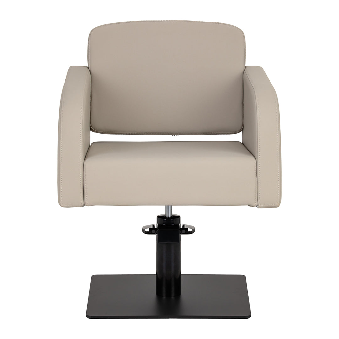 Fauteuil de Coiffeur Gabbiano Elda Beige-Noir