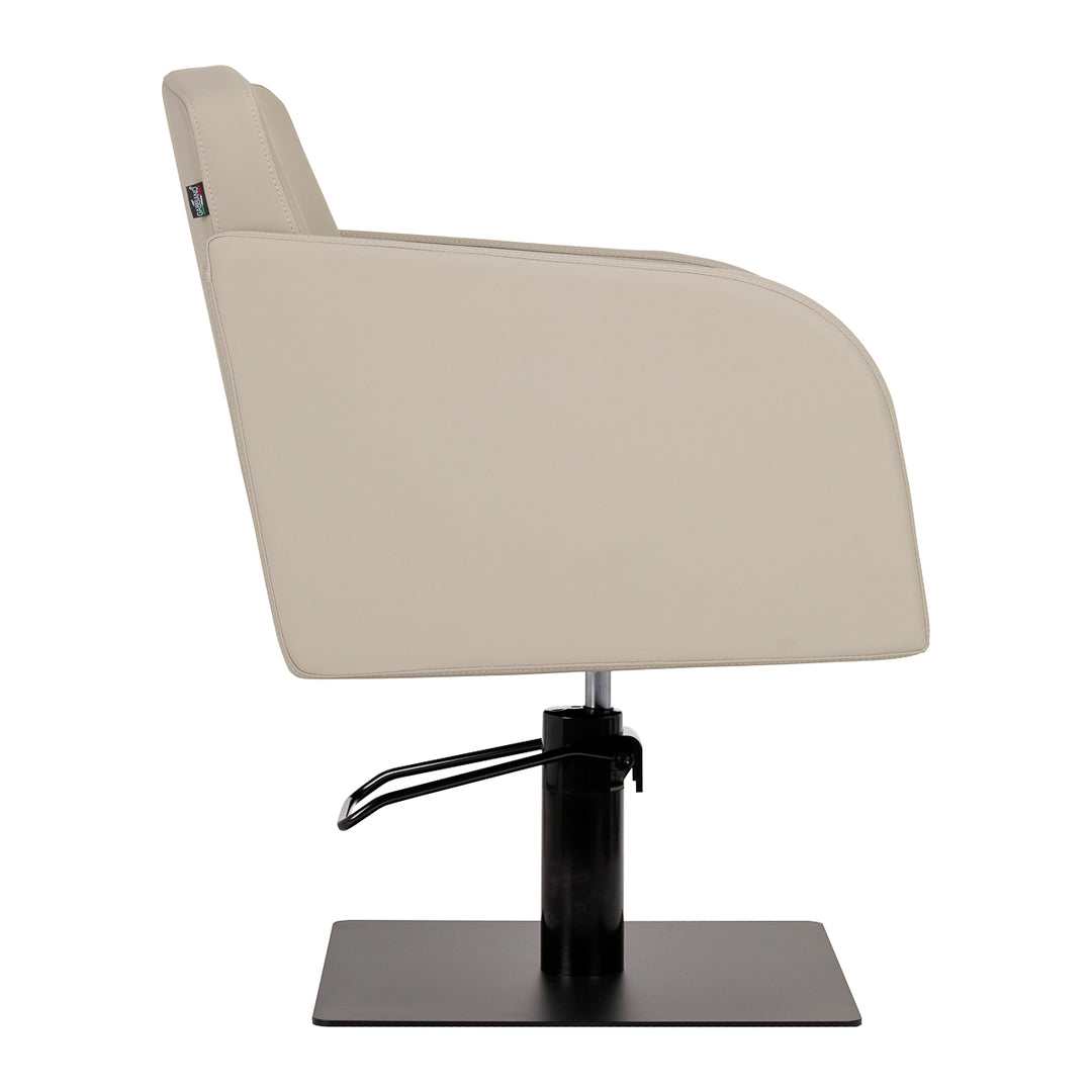 Fauteuil de Coiffeur Gabbiano Elda Beige-Noir