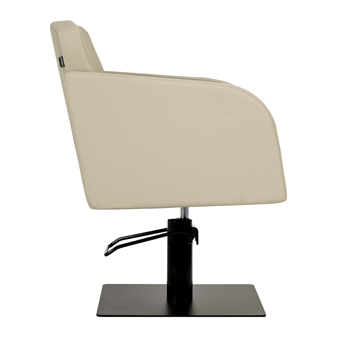 Fauteuil de Coiffeur Gabbiano Elda Beige-Noir