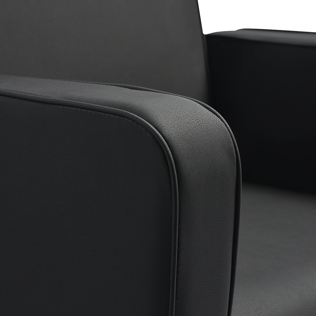 Fauteuil de Coiffeur Gabbiano Bilbao Noir-Noir