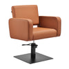 Fauteuil de Coiffeur Gabbiano Bilbao Marron-Noir