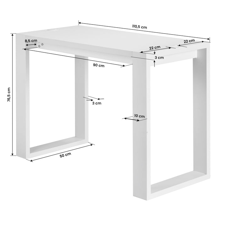 Table Manucure G031 Blanc - image 7