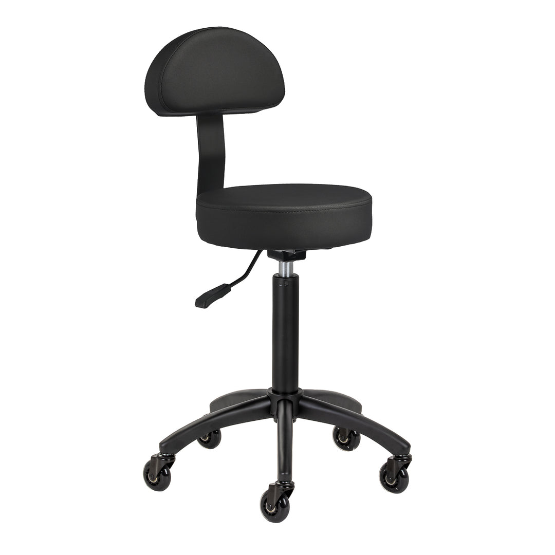 Tabouret Selle avec Dossier Gabbiano D026 Noir