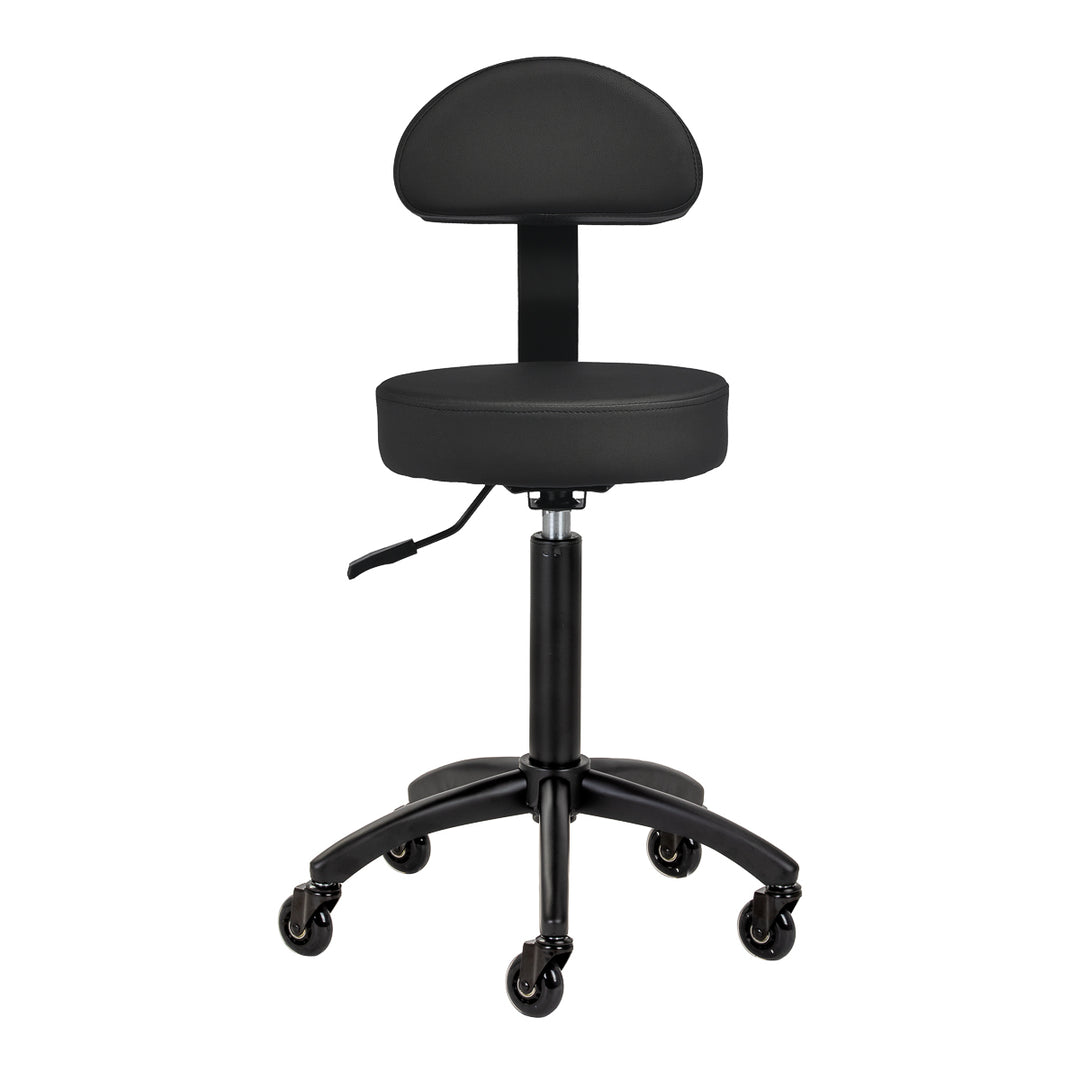 Tabouret Selle avec Dossier Gabbiano D026 Noir - image 2