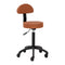 Tabouret avec Dossier Gabbiano D026 Marron