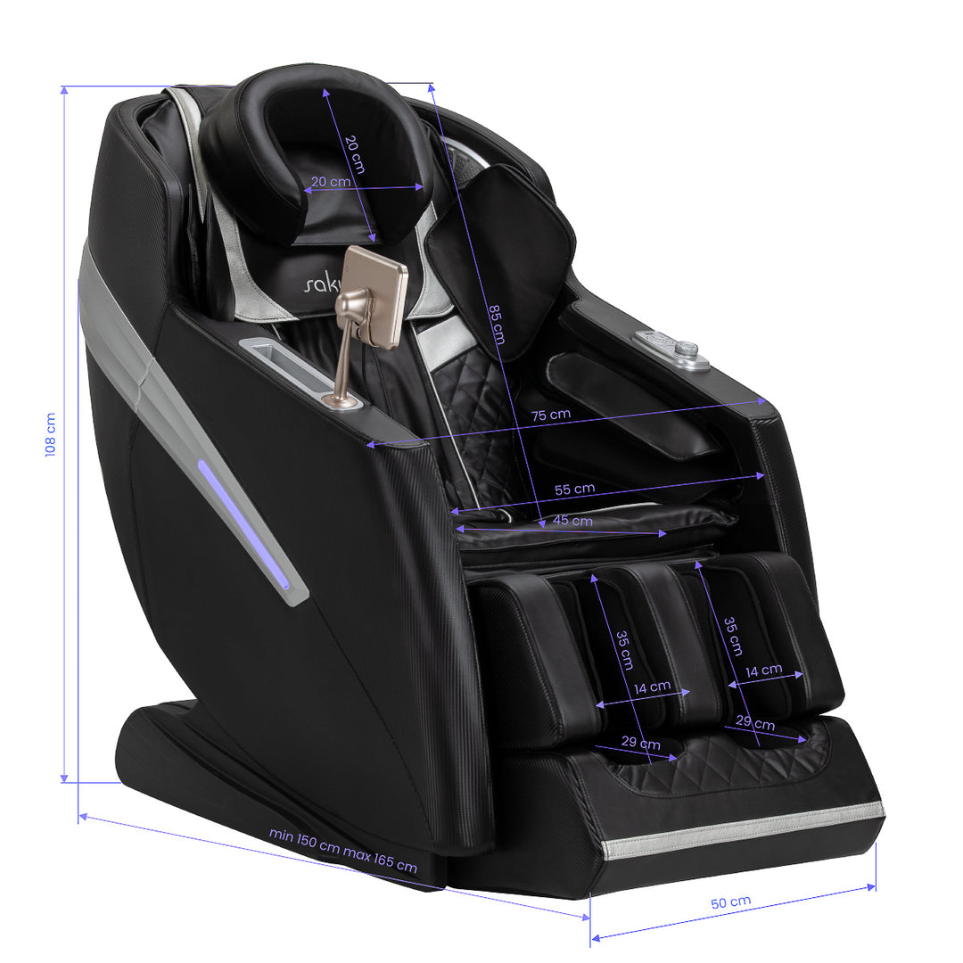 Fauteuil de massage électrique Sakura Prime 101 Noir - image 17