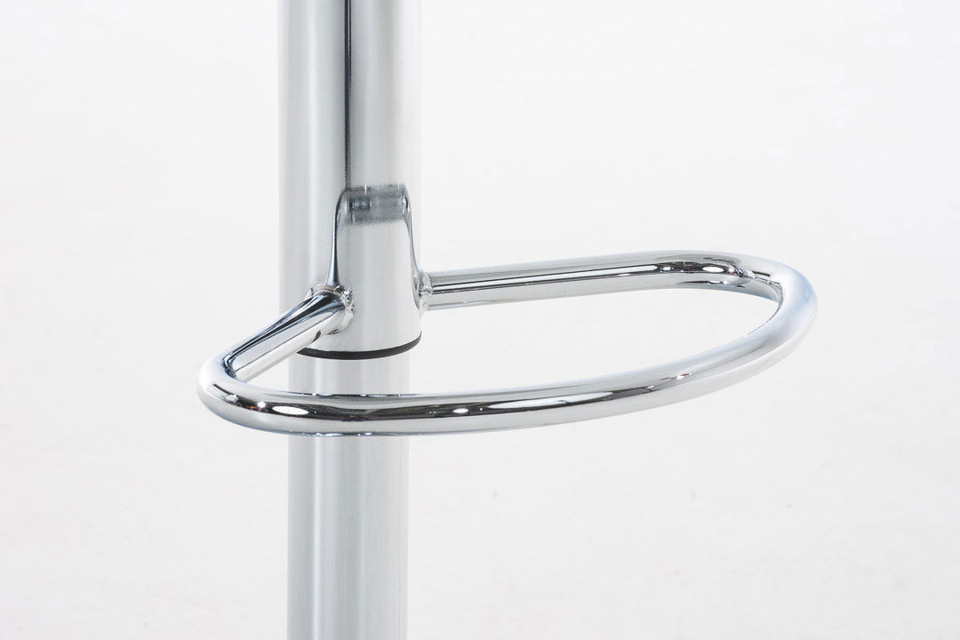 Lot de 2 Tabourets de Bar avec Dossier Réglables Pivotants 105 Plastique Blanc - image 7