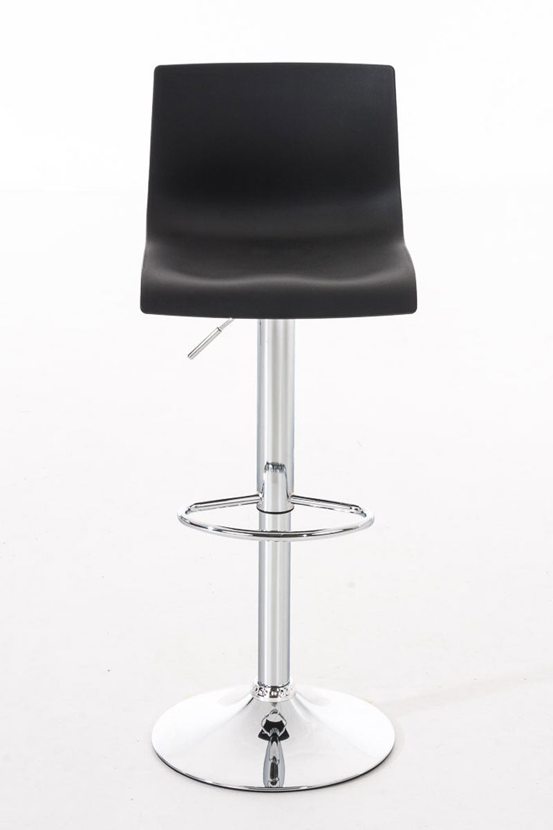 Lot de 2 Tabourets de Bar avec Dossier Réglables Pivotants 105 Plastique Noir - image 2