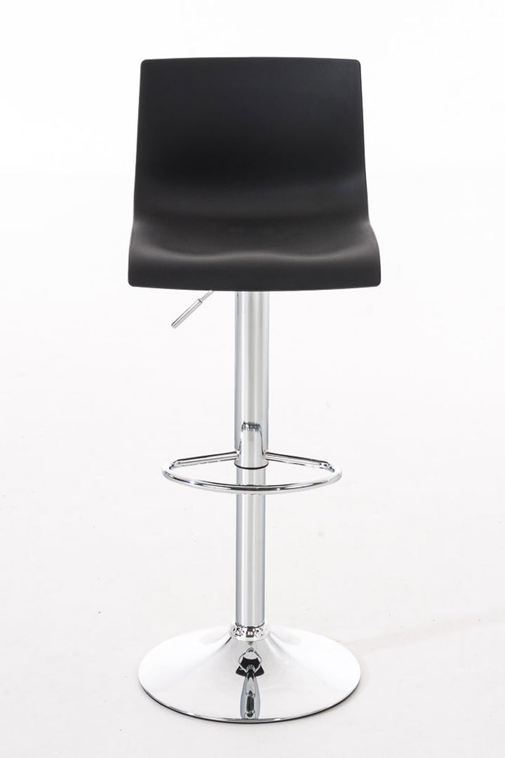 Lot de 2 Tabourets de Bar avec Dossier Réglables Pivotants 105 Plastique Noir - image 2