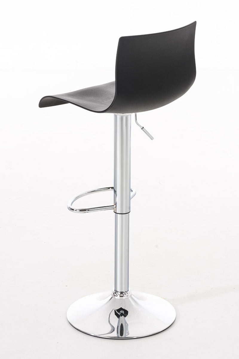 Lot de 2 Tabourets de Bar avec Dossier Réglables Pivotants 105 Plastique Noir - image 4