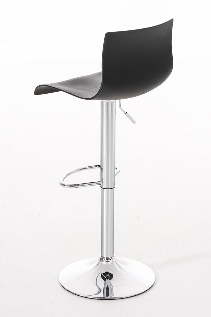Lot de 2 Tabourets de Bar avec Dossier Réglables Pivotants 105 Plastique Noir - image 4