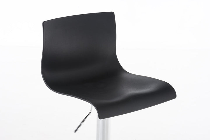 Lot de 2 Tabourets de Bar avec Dossier Réglables Pivotants 105 Plastique Noir - image 5