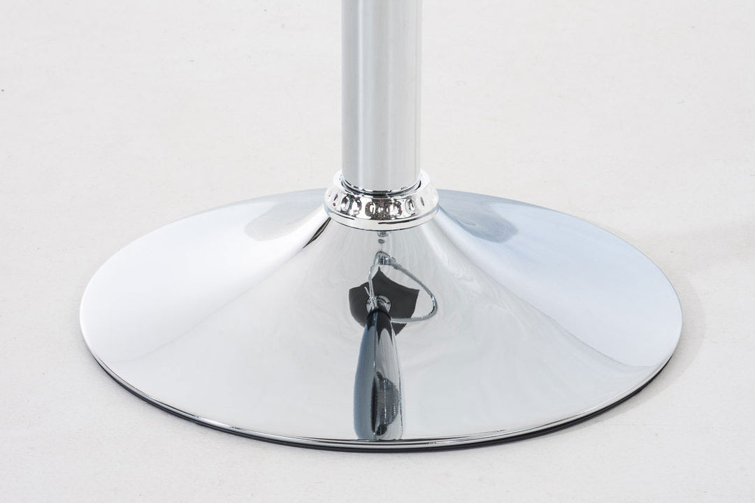 Lot de 2 Tabourets de Bar avec Dossier Réglables Pivotants 105 Plastique Gris - image 8