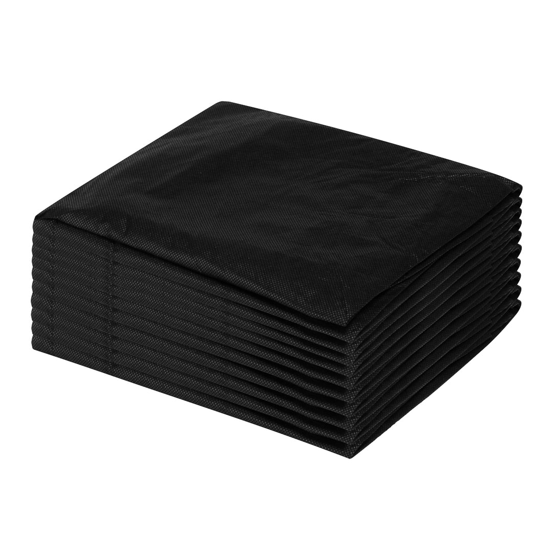 Housse pour Fauteuil Esthétique et Table de Massage Jetable Non-tissé avec Élastique 10 pcs Noir