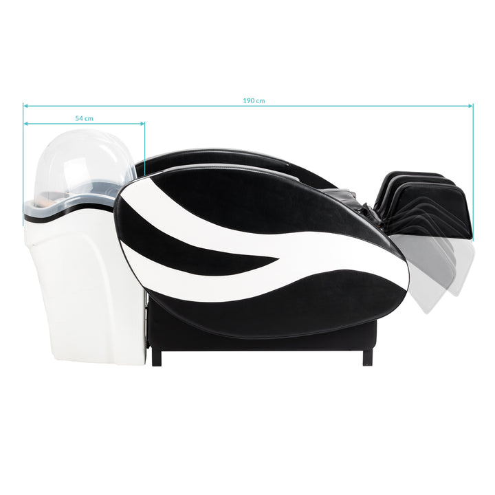 Bac Coiffeur Gabbiano Sea 501 Noir-Blanc - image 21