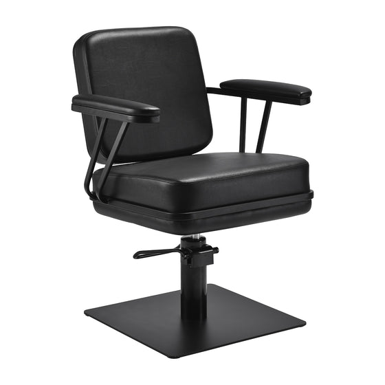 Fauteuil de Coiffeur Gabbiano Madryt Noir-Noir