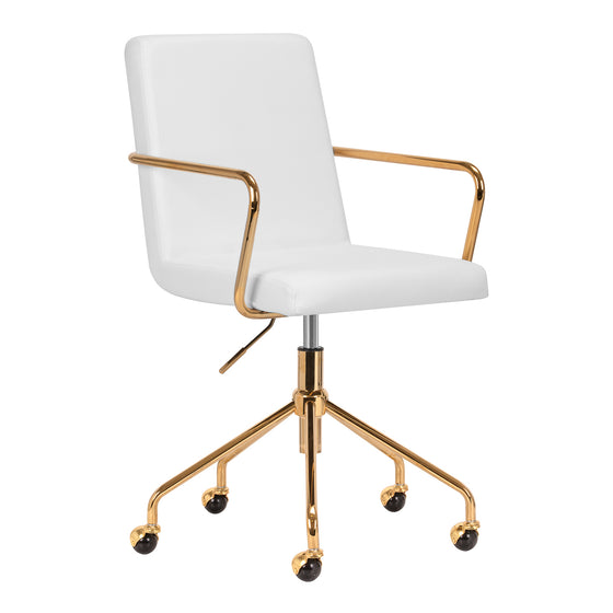 Fauteuil de Salon avec Accoudoirs QS-OF211G Or-Crème