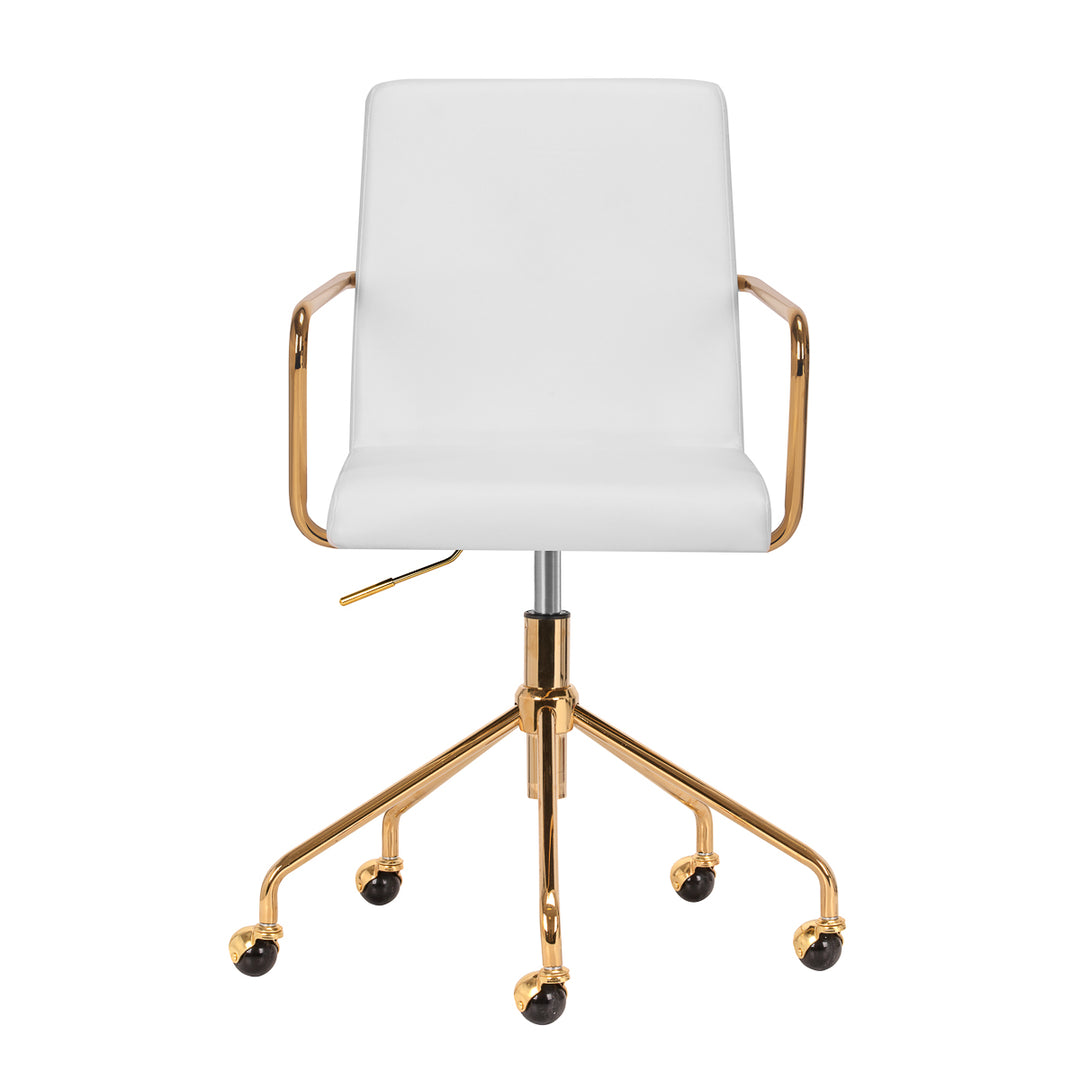 Fauteuil de Salon avec Accoudoirs QS-OF211G Or-Crème - image 2