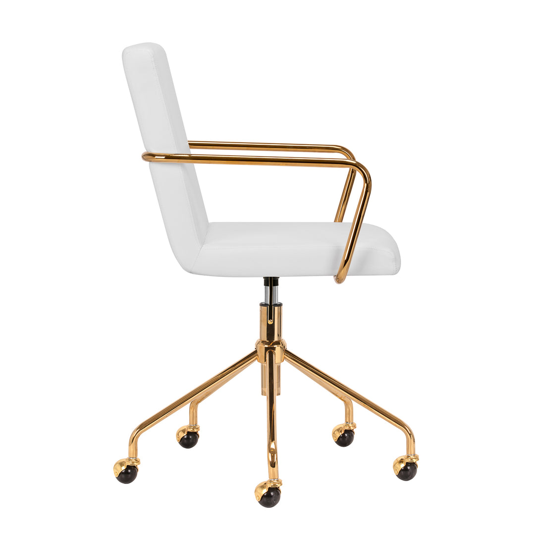 Fauteuil de Salon avec Accoudoirs QS-OF211G Or-Crème - image 3