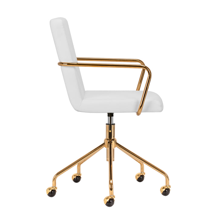 Fauteuil de Salon avec Accoudoirs QS-OF211G Or-Crème - image 3