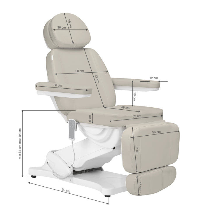 Fauteuil Esthétique Électrique Sillon Classic 3 Moteurs Beige - image 20
