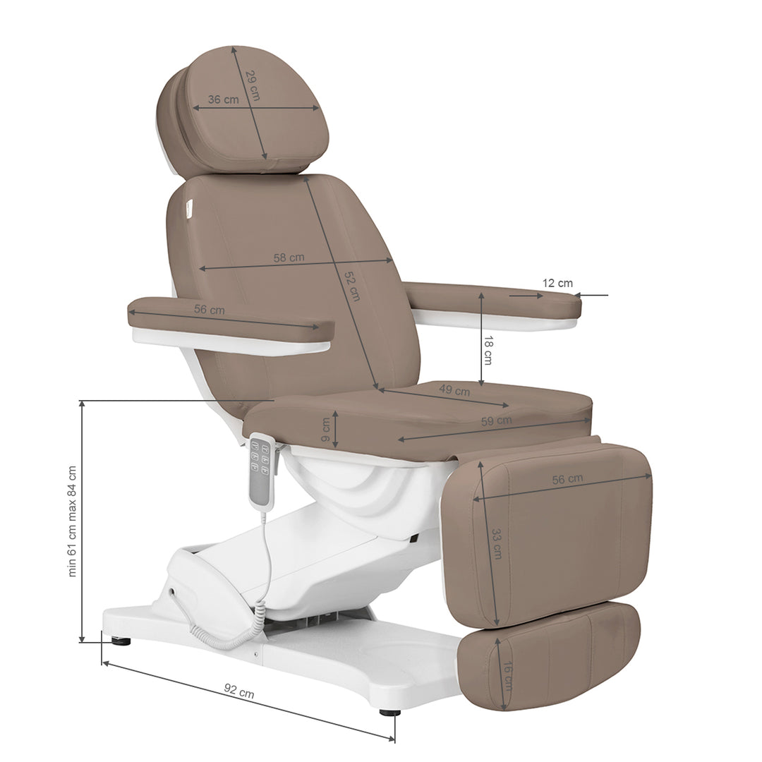 Fauteuil Esthétique Électrique Classic 3 Moteurs Brun - image 20