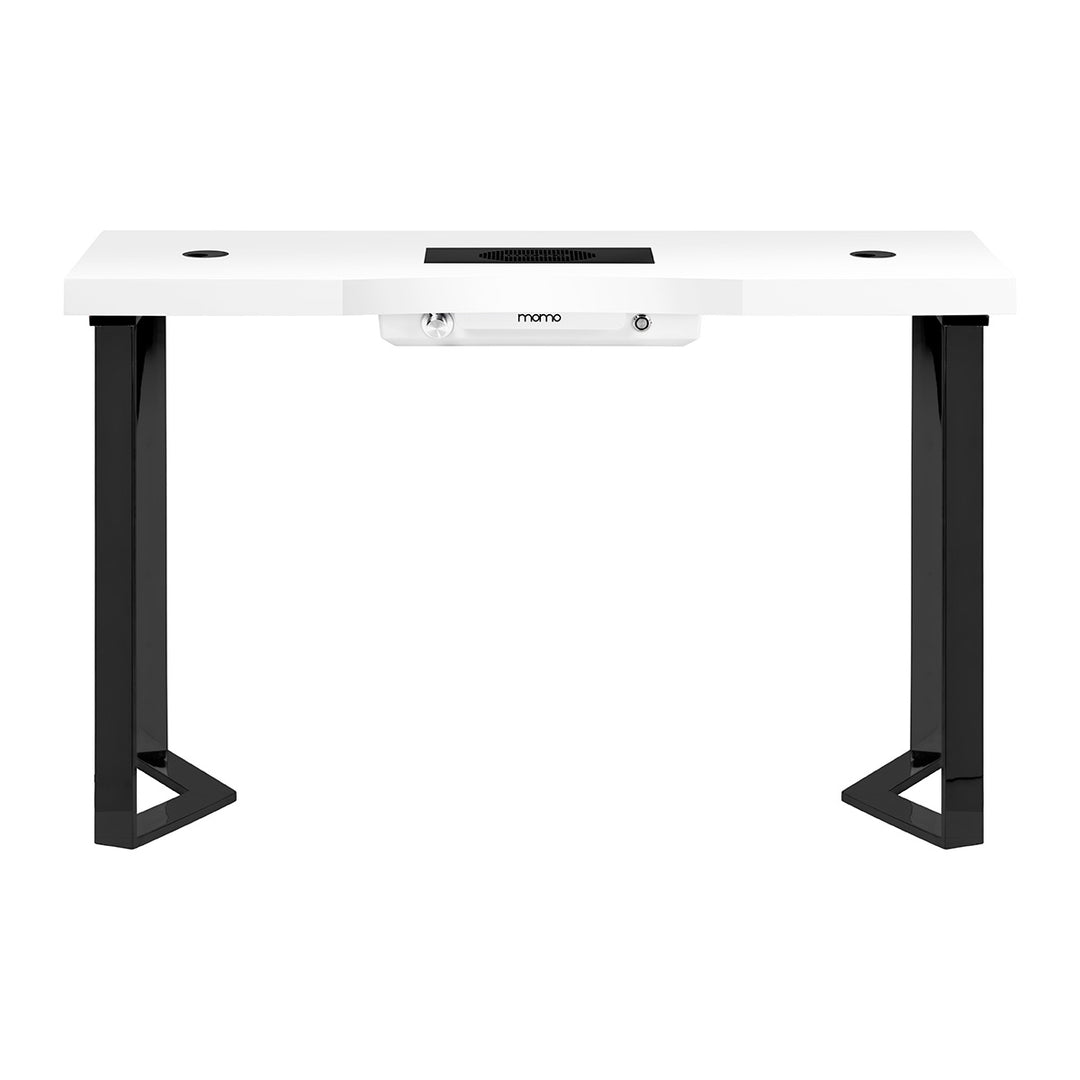 Table Manucure Momo 05 Noir-Blanc avec Aspirateur - image 2