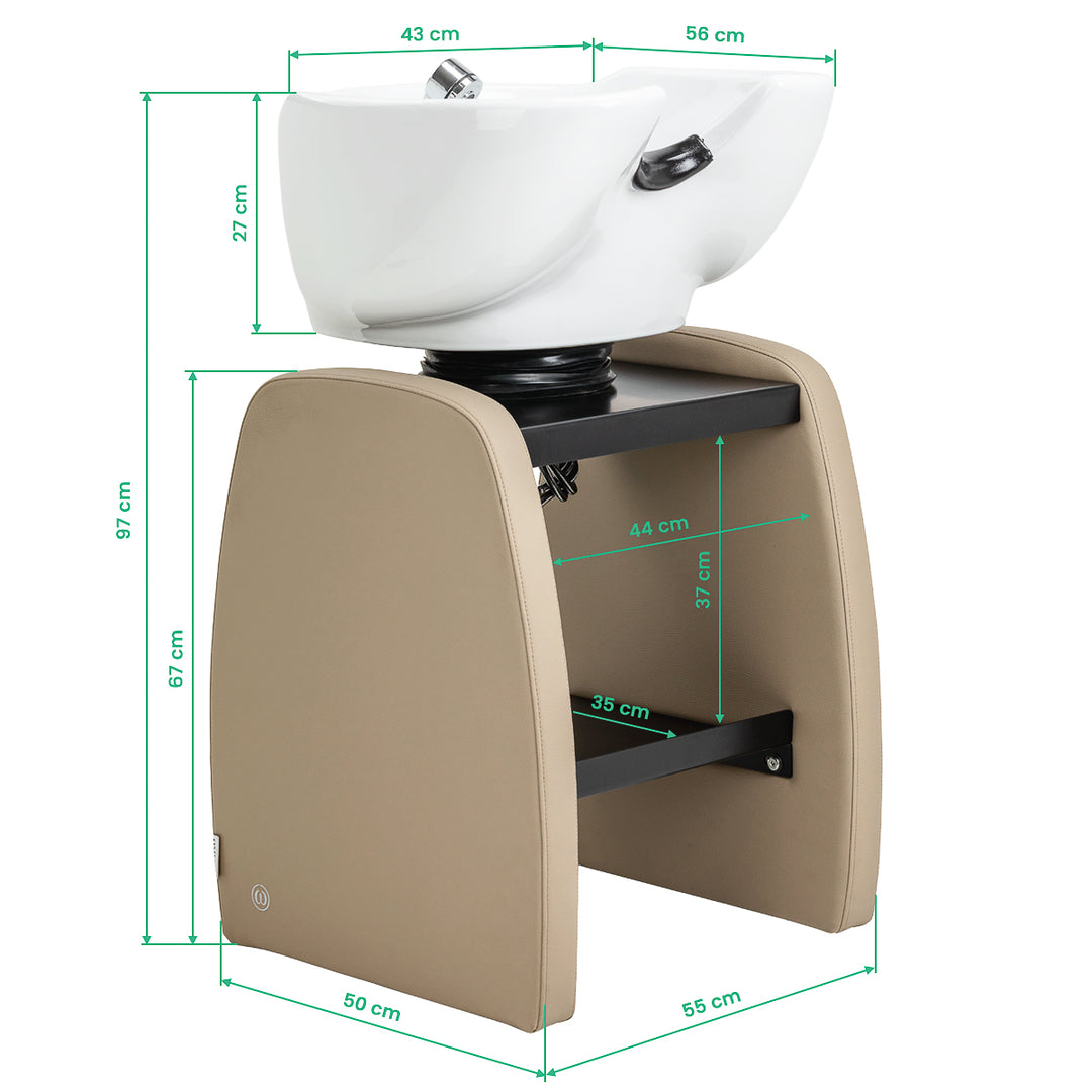 Bac Coiffeur Omega Aqualina Beige - image 17