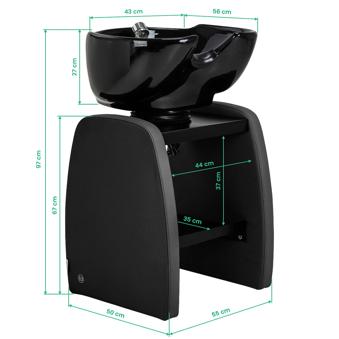 Bac Coiffeur Omega Aqualina Noir - image 17