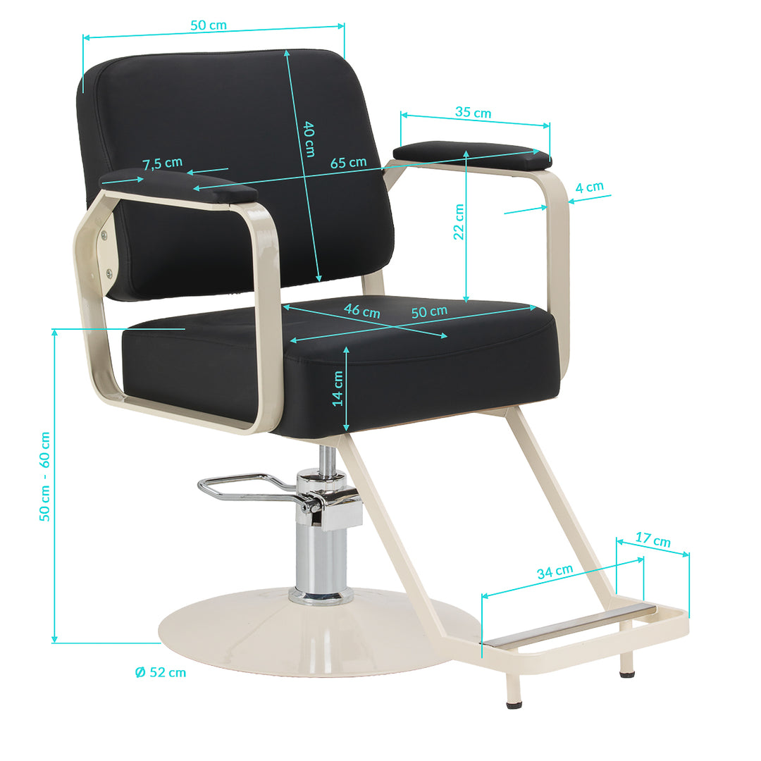 Fauteuil de coiffure Omega Aurora Noir - image 11