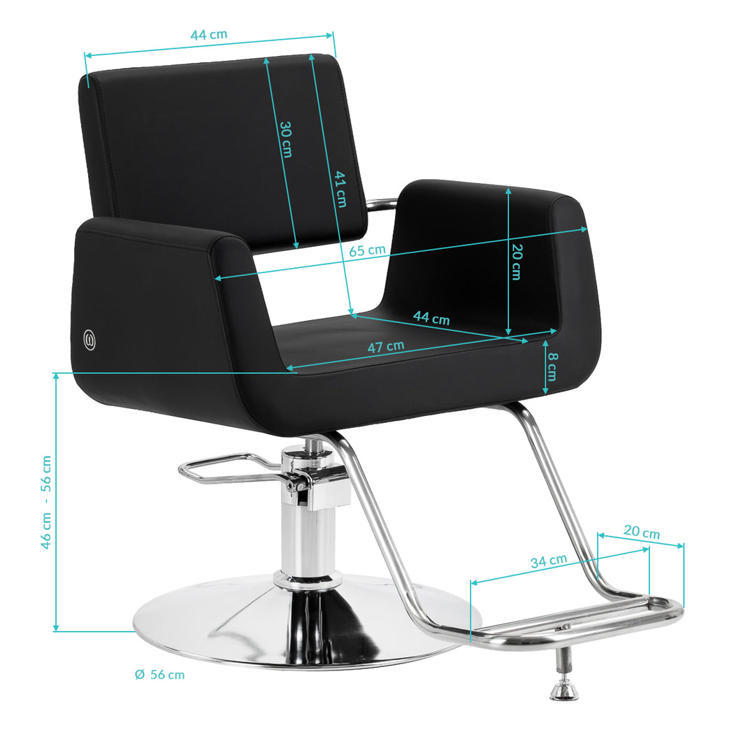 Fauteuil de coiffure Omega Lyra Noir - image 11