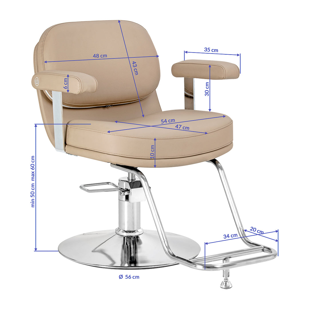 Fauteuil de coiffure Omega Astra Beige - image 9