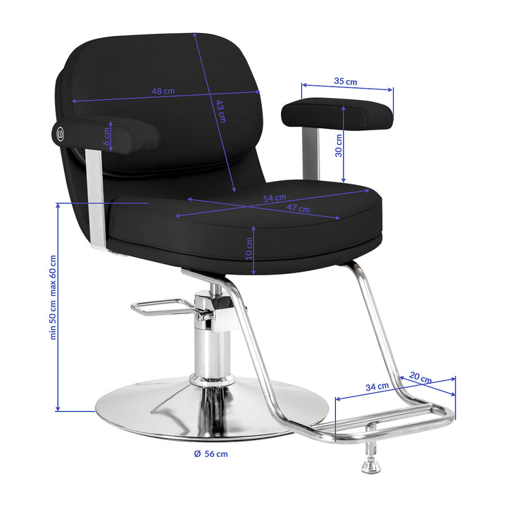 Fauteuil de coiffure Omega Astra Noir - image 10