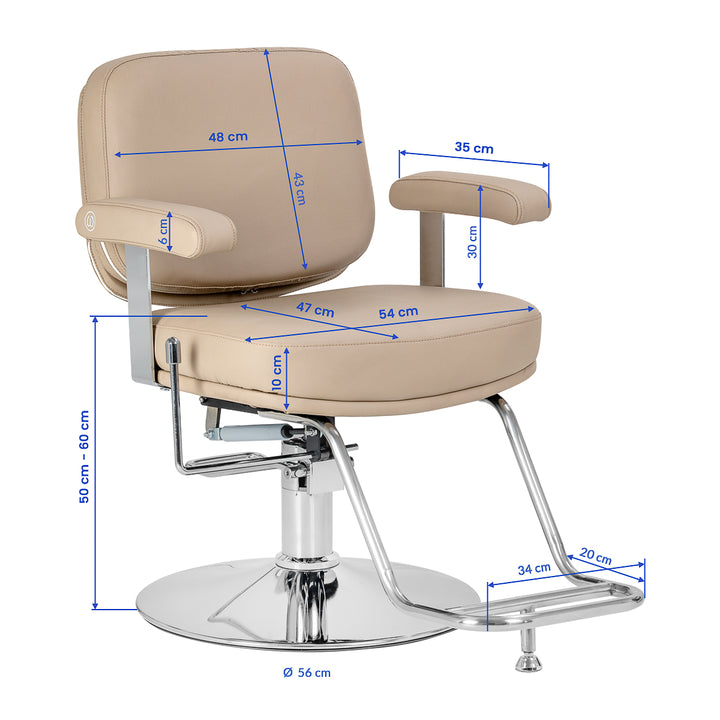 Fauteuil de coiffure Omega Astra Plus Beige - image 10