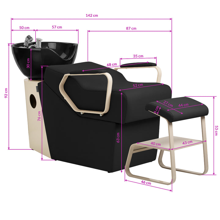 Bac Coiffeur Omega Marina Noir - image 14