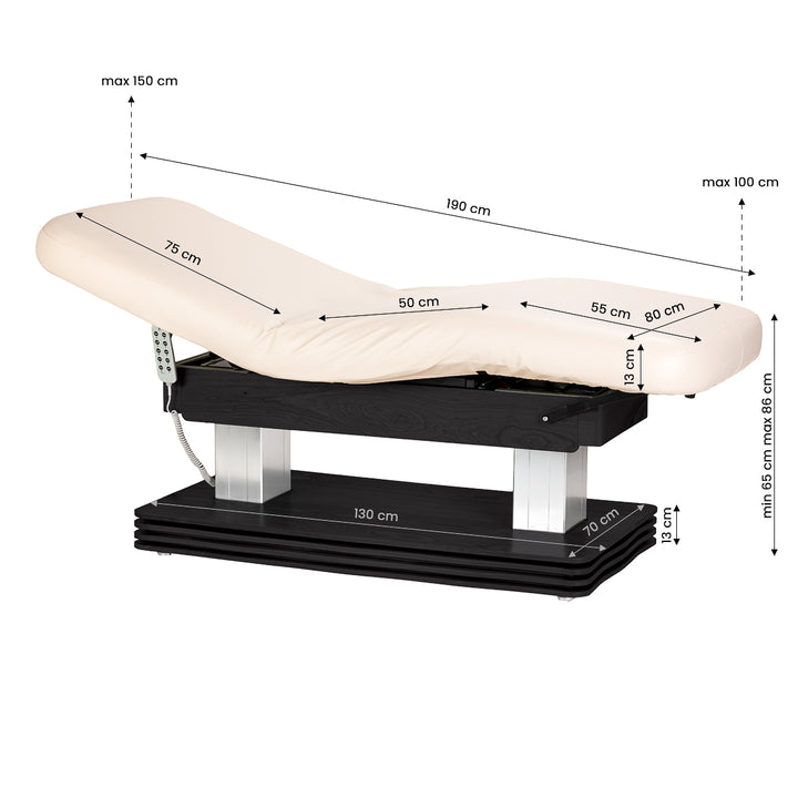 Table de massage électrique Sillon Comfort Crème-Noir - image 18